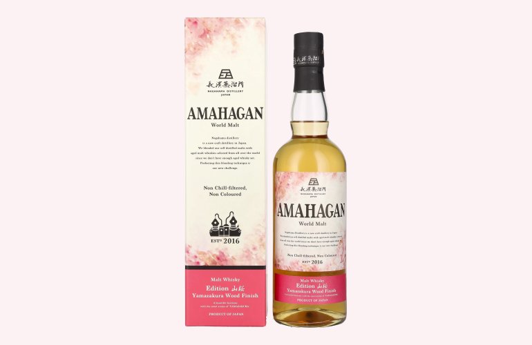 Amahagan World Malt Whisky YAMAZAKURA WOOD Finish 47% Vol. 0,7l in Geschenkbox