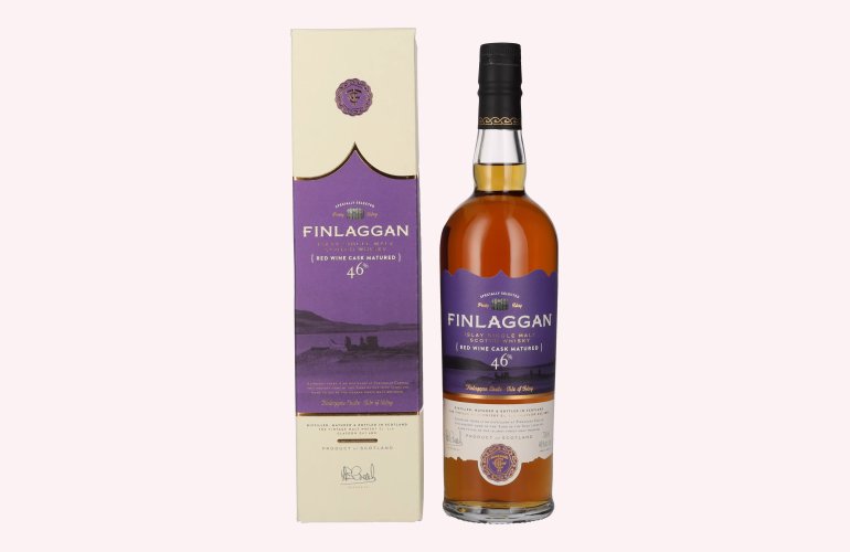 Finlaggan RED WINE CASK MATURED Islay Single Malt Whisky 46% Vol. 0,7l in Giftbox