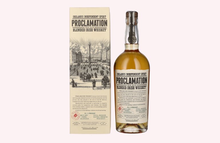 Proclamation Blended Irish Whiskey 40,7% Vol. 0,7l in Giftbox