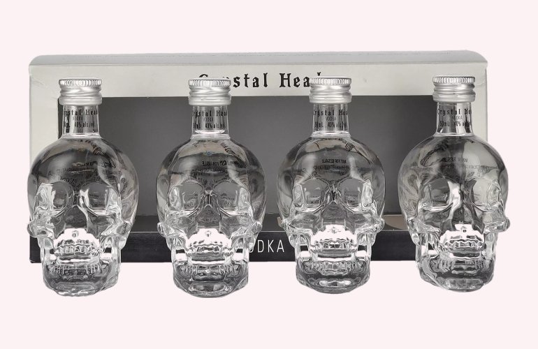 Crystal Head Vodka 40% Vol. 4x0,05l in Giftbox