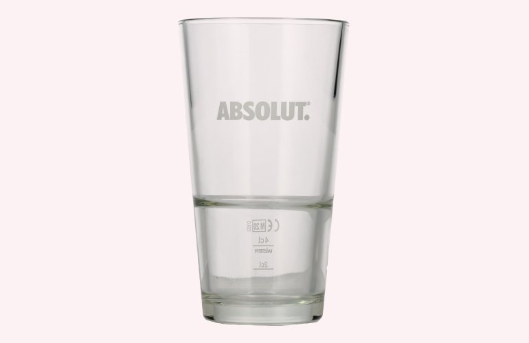 Absolut Vodka Design Longdrinkglas mit Eichung 2 cl/4 cl