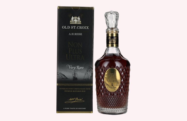 Old St. Croix A.H. Riise NON PLUS ULTRA Very Rare Spirit Drink 42% Vol. 0,7l in geschenkverpakking