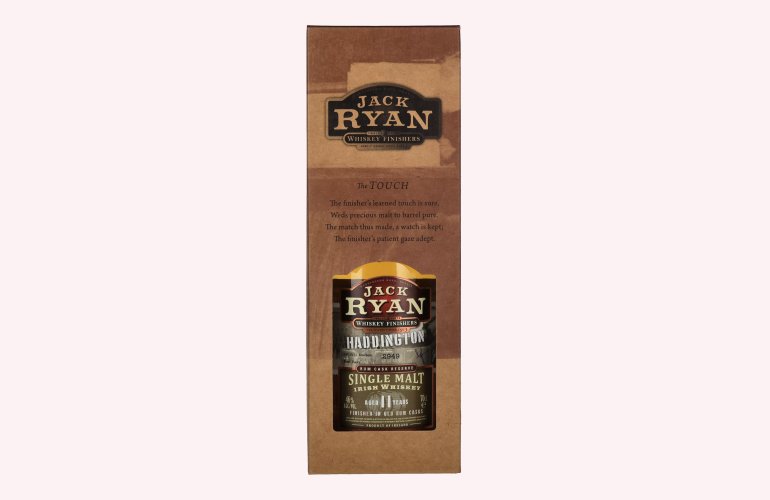 Jack Ryan HADDINGTON 11 Years Old Single Malt Irish Whiskey Rum Cask Reserve 46% Vol. 0,7l in Giftbox