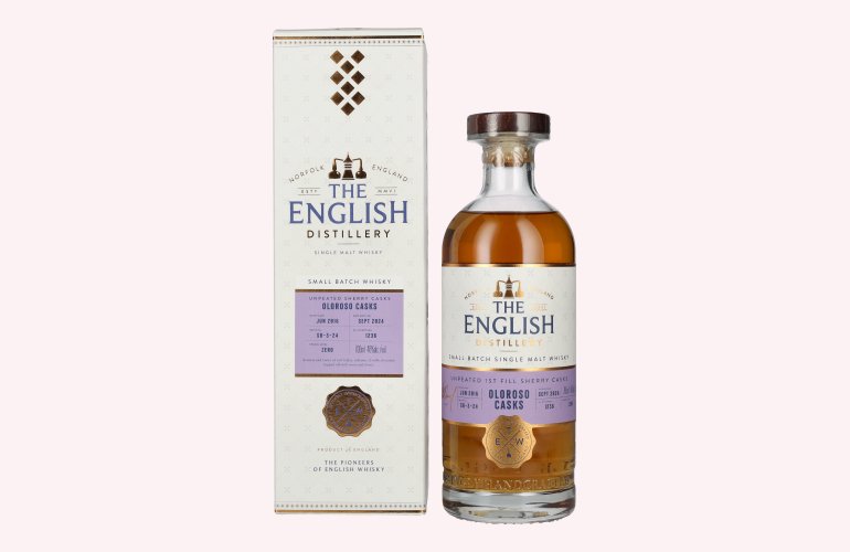 The English Distillery Oloroso Sherry Casks Small Batch Single Malt Whisky 46% Vol. 0,7l in Geschenkbox