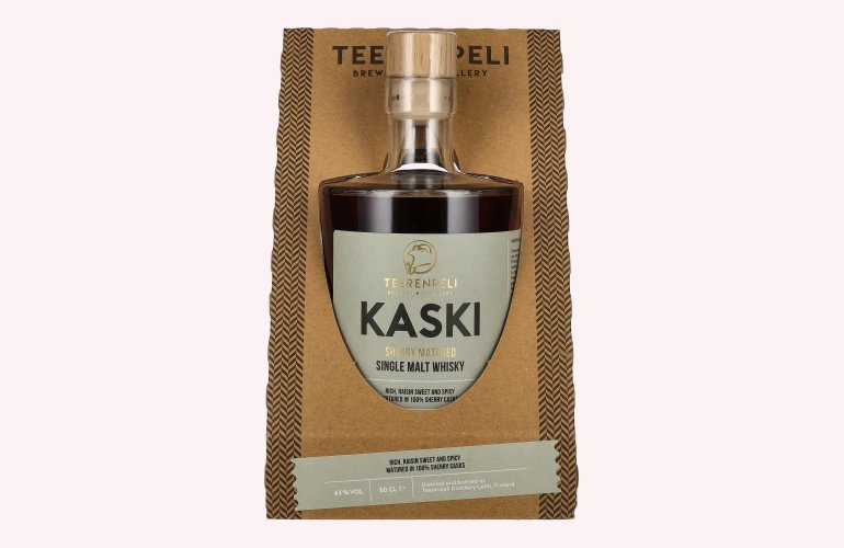 Teerenpeli KASKI Distiller's Choice Single Malt Whisky 100% Sherry Cask 43% Vol. 0,5l in Geschenkbox