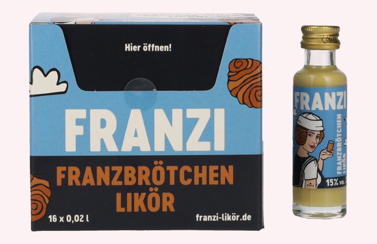 Franzi Franzbrötchen Likör 15% Vol. 16x0,02l