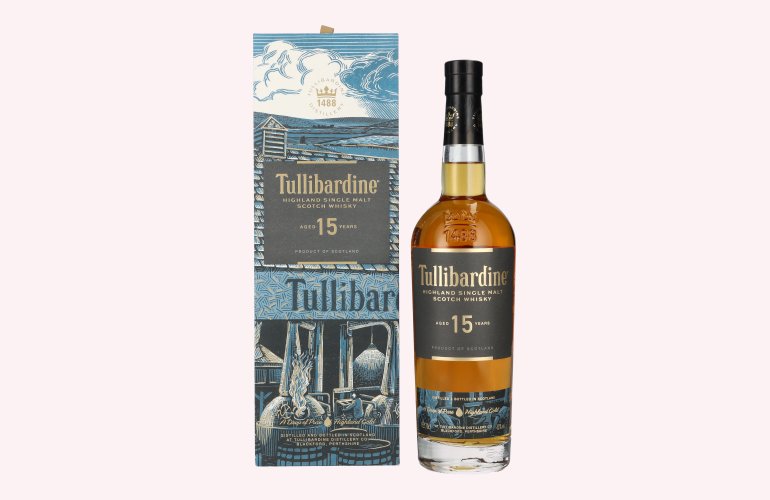 Tullibardine 15 Years Old Highland Single Malt Scotch Whisky 43% Vol. 0,7l in geschenkverpakking