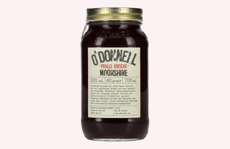 O'Donnell Moonshine PRALLE KIRSCHE Likör 20% Vol. 0,7l