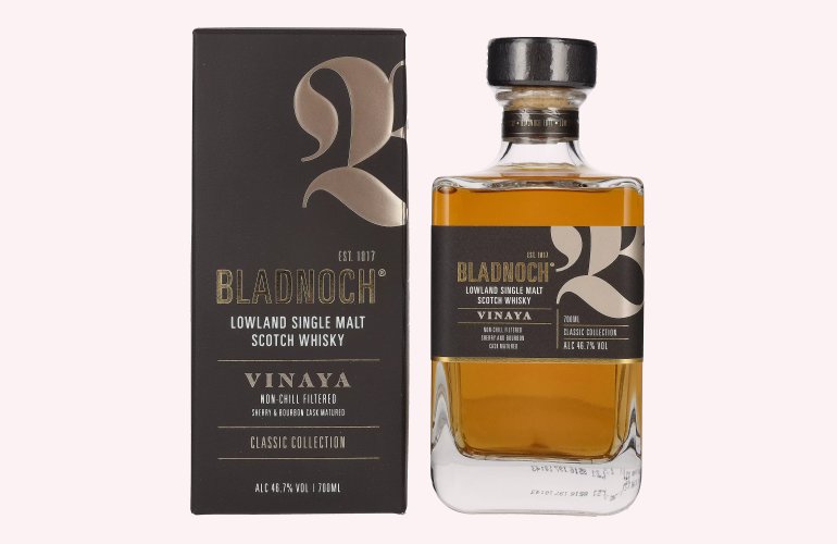 Bladnoch VINAYA Lowland Single Malt Scotch Whisky 46,7% Vol. 0,7l in Giftbox