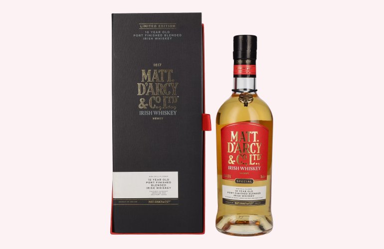 Matt. D'arcy 10 Years Old Blended Irish Whiskey Limited Edition 46% Vol. 0,7l in Giftbox