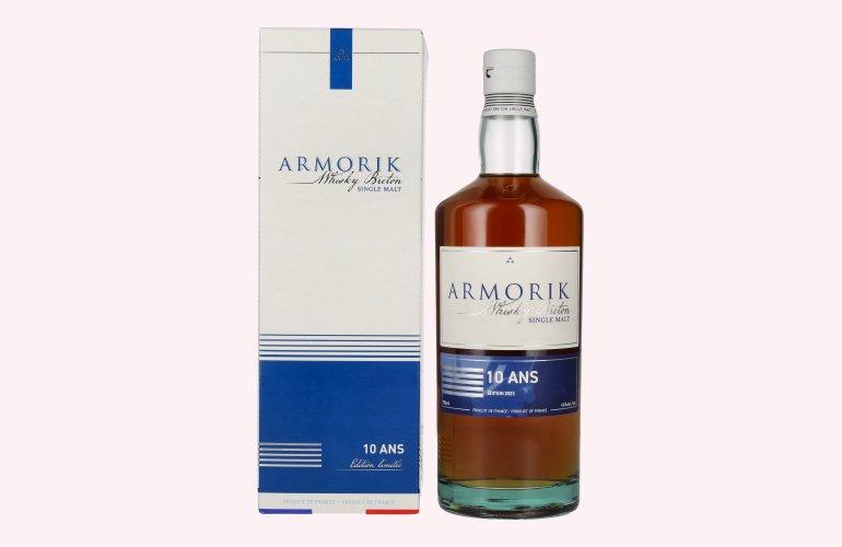 Armorik 10 Ans Whisky Breton Single Malt Edition Limitée 2023 46% Vol. 0,7l in Giftbox