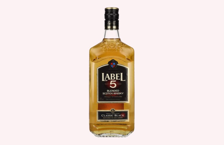 Label 5 Classic Black Blended Scotch Whisky 40% Vol. 0,7l
