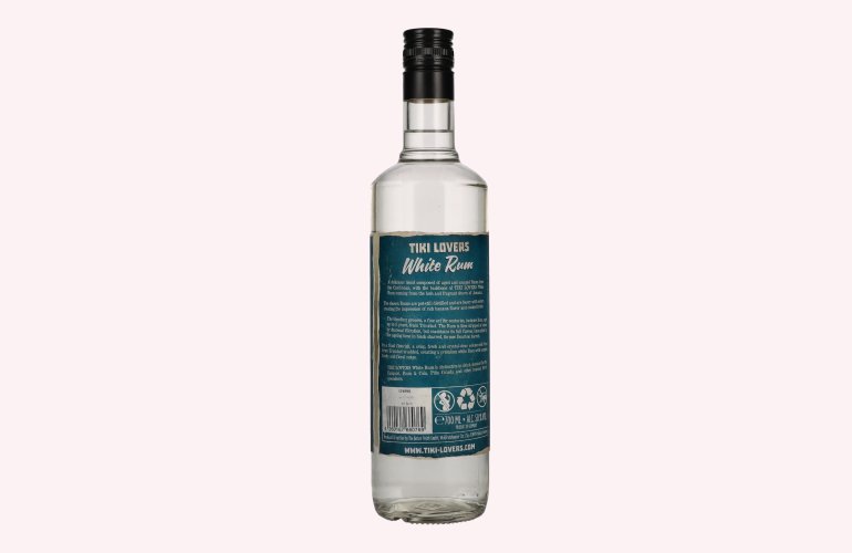 Tiki Lovers White Rum Finest Caribbean Rum 50% Vol. 0,7l