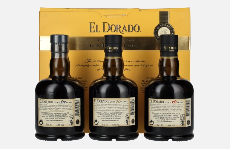 El Dorado The Collection Set 42% Vol. 3x0,35l en boîte cadeau