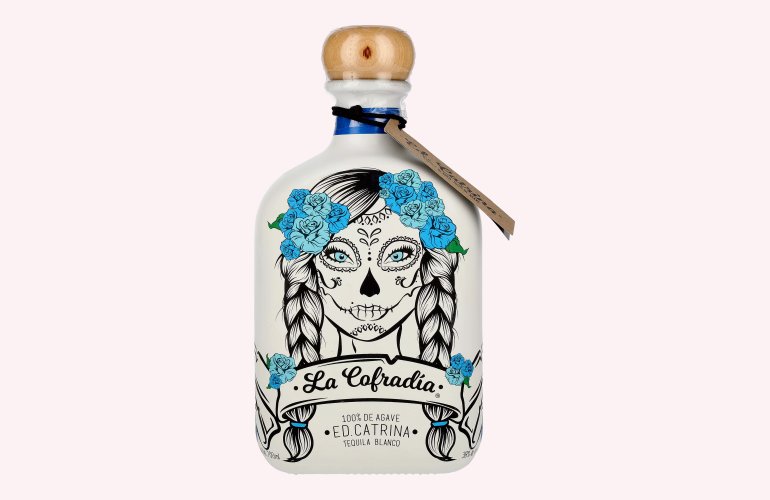 La Cofradia ED. CATRINA Tequila Blanco 100% de Agave 38% Vol. 0,7l