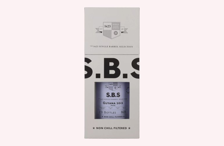 1423 S.B.S GUYANA Single Barrel Selection 2012 64,6% Vol. 0,7l in Geschenkbox