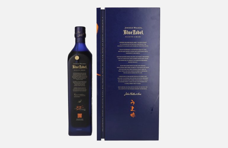 Johnnie Walker Blue Label ELUSIVE UMAMI Blended Scotch Whisky Limited Release 43% Vol. 0,7l en boîte cadeau