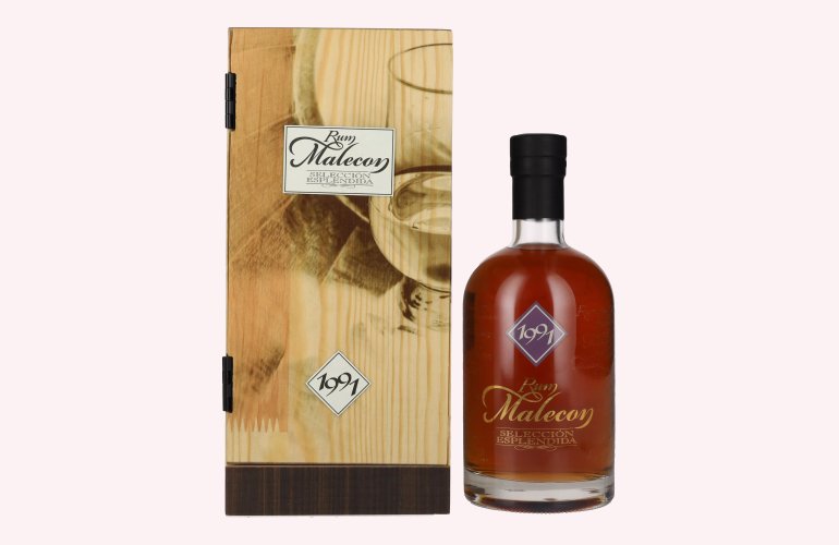 Rum Malecon SELECCIÓN ESPLENDIDA 1991 40% Vol. 0,7l in Holzkiste