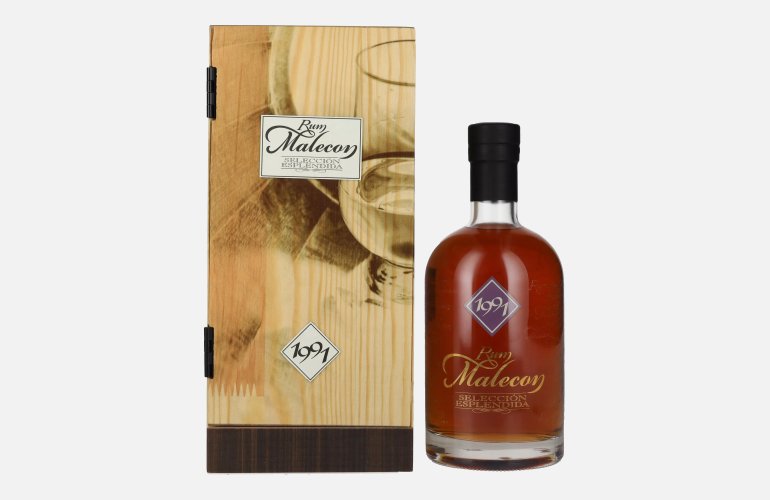 Rum Malecon SELECCIÓN ESPLENDIDA 1991 40% Vol. 0,7l in Holzkiste