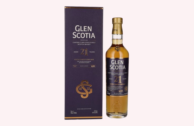 Glen Scotia 21 Years Old Single Malt Scotch Whisky 46% Vol. 0,7l in Geschenkbox