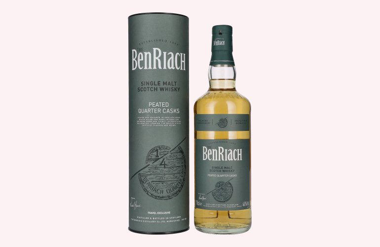 The BenRiach PEATED QUARTER CASKS Single Malt Scotch Whisky 46% Vol. 0,7l in Geschenkbox