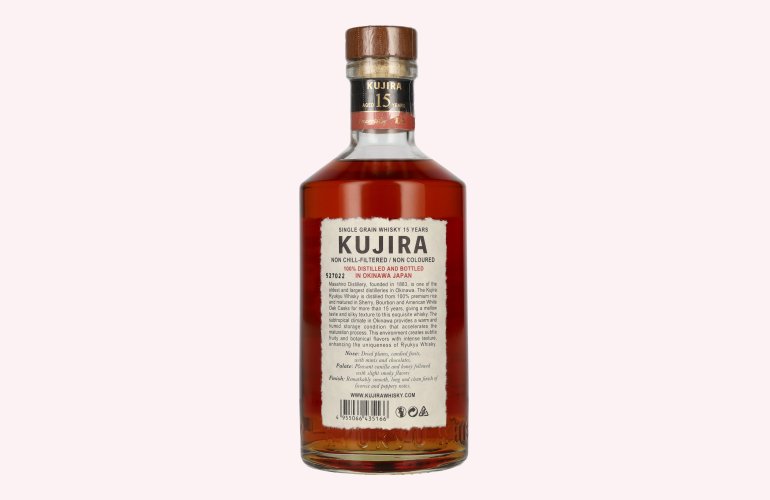 Kujira Ryukyu 15 Years Old Single Grain Whisky 43% Vol. 0,7l