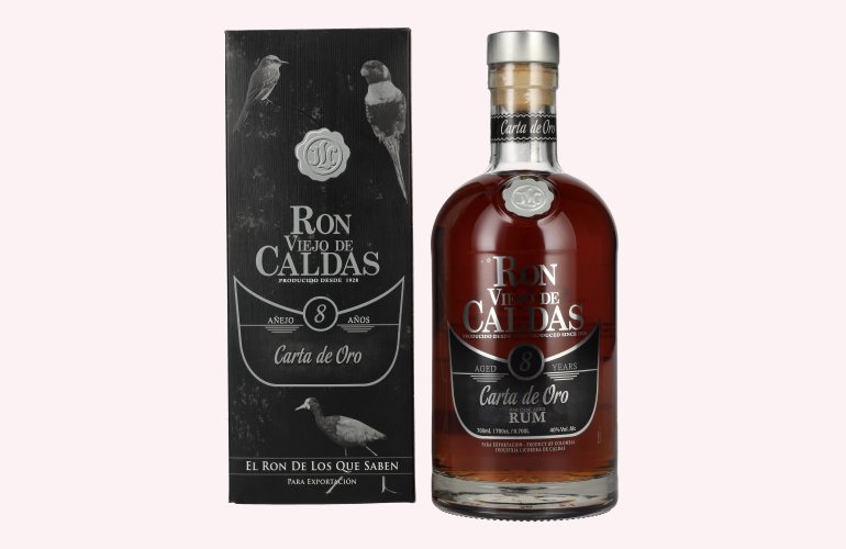Ron Viejo de Caldas 8 Años Carta de Oro 40% Vol. 0,7l in Geschenkbox