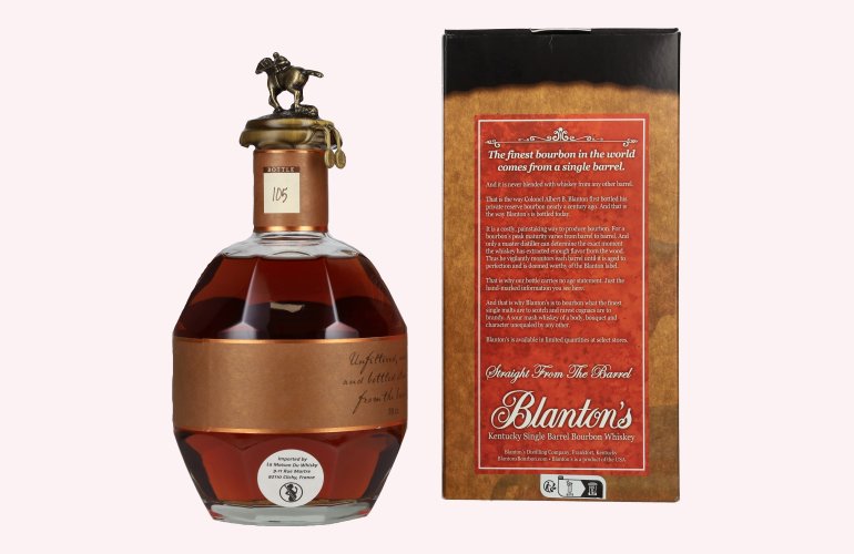Blanton's STRAIGHT FROM THE BARREL BOURBON 64,8% Vol. 0,7l in geschenkverpakking