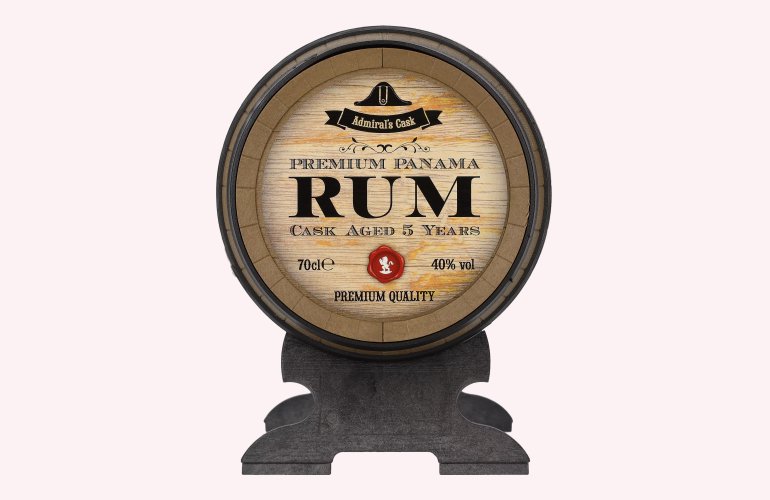 OSA Fine Spirits 5 Years Old Admiral's Cask Premium Panama Rum Barrel 40% Vol. 0,7l in Giftbox