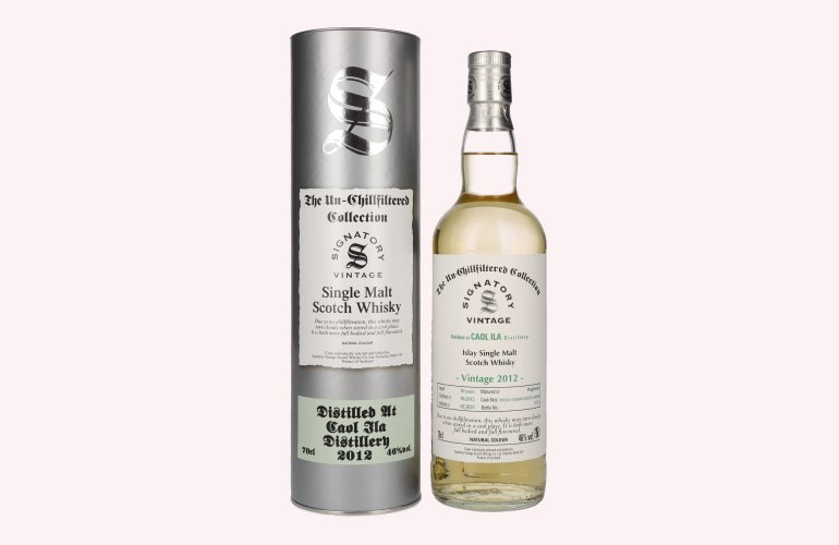 Signatory Vintage CAOL ILA 10 Years Old The Un-Chillfiltered Vintage 2012 46% Vol. 0,7l in Geschenkbox