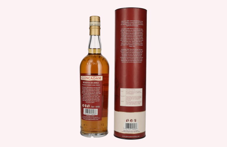 Glencadam RESERVA DE JEREZ 15 Years Old Single Malt OLOROSO SHERRY CASK FINISH 46% Vol. 0,7l in geschenkverpakking