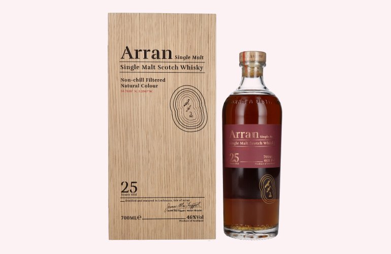 Arran 25 Years Old Single Malt Scotch Whisky 46% Vol. 0,7l in Holzkiste