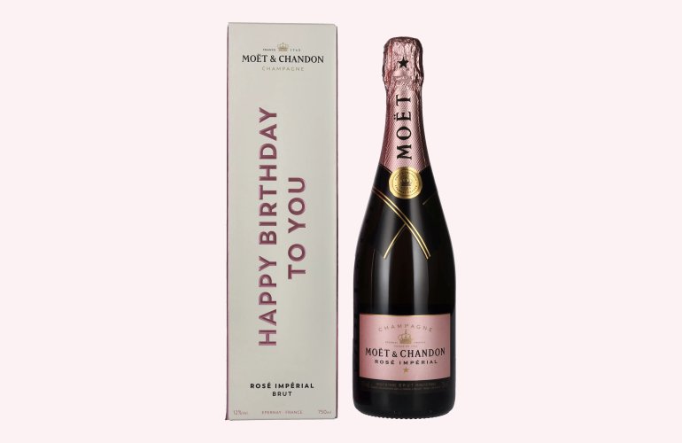 Moët & Chandon Champagne ROSÉ IMPÉRIAL Brut Milestones 12% Vol. 0,75l in Giftbox