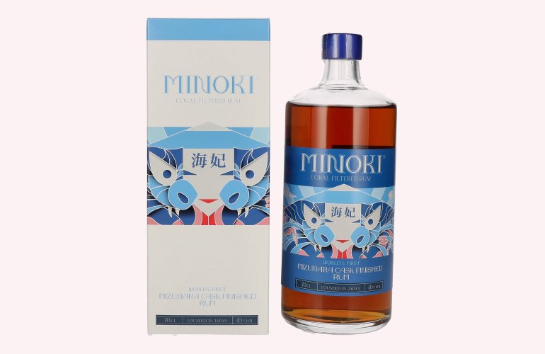 Minoki Coral Filtered World's First Mizunara Cask Finished Rum 40% Vol. 0,7l in Geschenkbox
