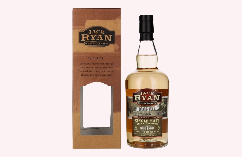 Jack Ryan HADDINGTON 11 Years Old Single Malt Irish Whiskey Rum Cask Reserve 46% Vol. 0,7l in Geschenkbox