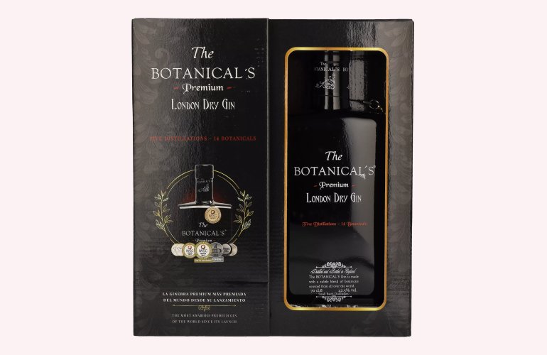 The Botanical's Premium London Dry Gin 42,5% Vol. 0,7l in Geschenkbox mit Glas