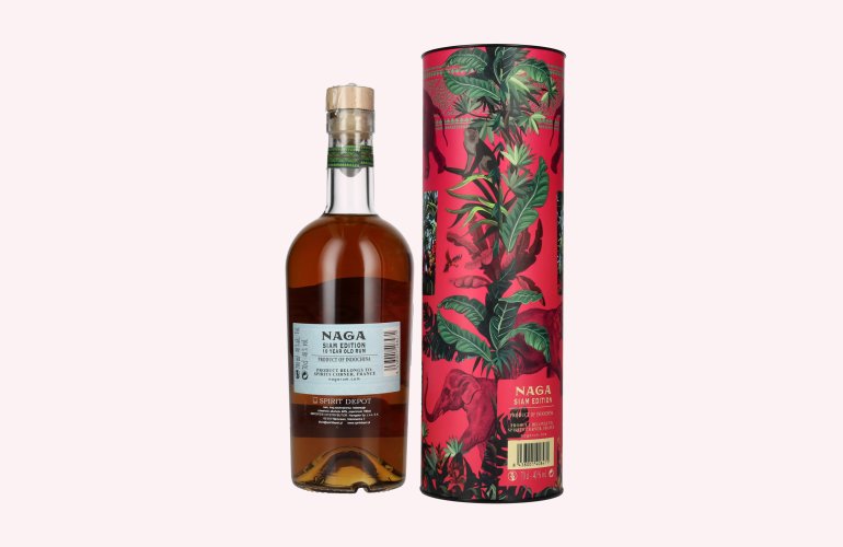 Naga 10 Years Old Indochinese Rum SIAM EDITION 40% Vol. 0,7l en boîte cadeau