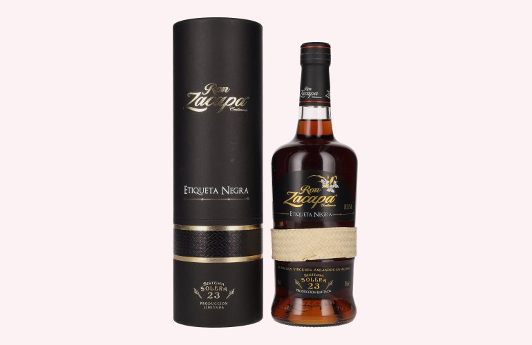 Ron Zacapa Centenario ETIQUETA NEGRA 23 Sistema Solera 43% Vol. 0,7l in Geschenkbox