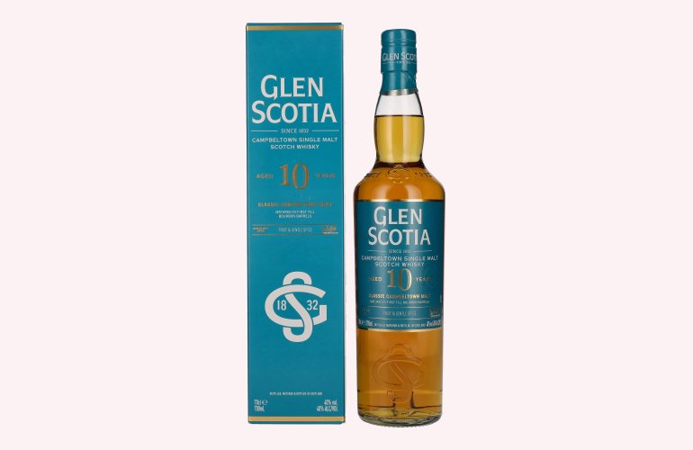 Glen Scotia 10 Years Old Classic Campbeltown Malt 40% Vol. 0,7l in Giftbox