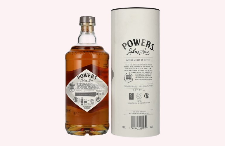 Powers 12 Years Old JOHN'S LANE Single Pot Still Irish Whiskey 46% Vol. 0,7l in Giftbox