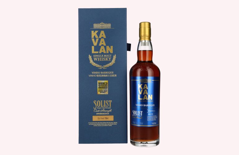 Kavalan SOLIST Vinho Barrique Cask 55,6% Vol. 0,7l in geschenkverpakking