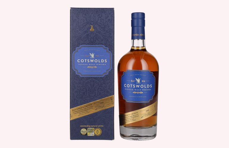 Cotswolds FOUNDER'S CHOICE Single Malt Whisky 60,5% Vol. 0,7l in Geschenkbox