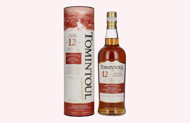 Tomintoul 12 Years Old OLOROSO SHERRY CASKS Finish Limited Edition 2010 40% Vol. 0,7l in Geschenkbox