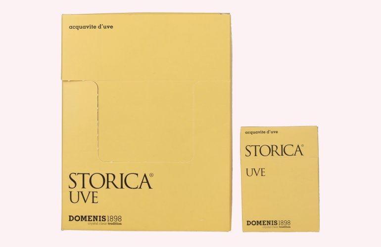Domenis 1898 STORICA UVE Grappa 42% Vol. in Geschenkbox 10x10x0,005l