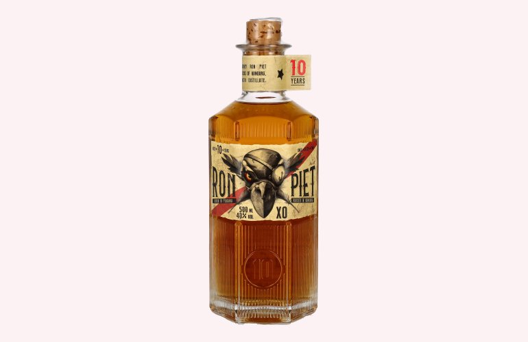 RON PIET XO 10 Years Old Rum 40% Vol. 0,5l