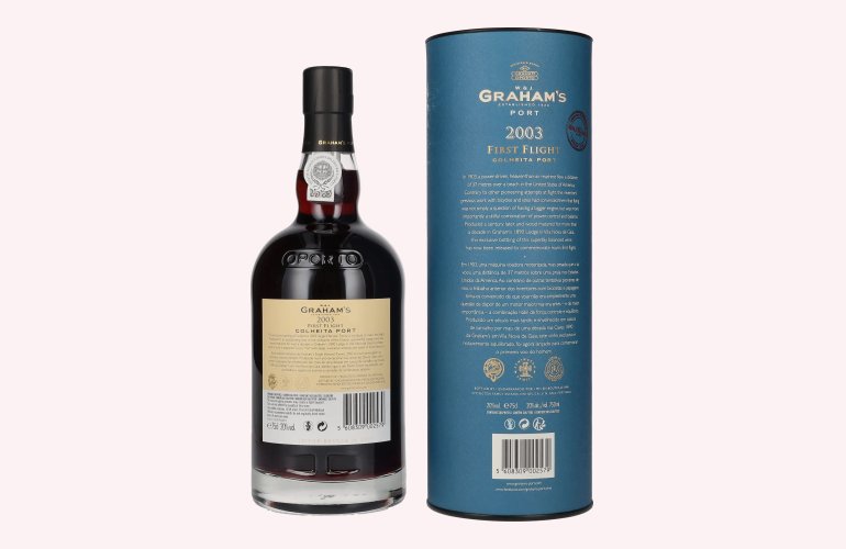 W. & J. Graham's FIRST FLIGHT Colheita Port 2003 20% Vol. 0,75l en boîte cadeau