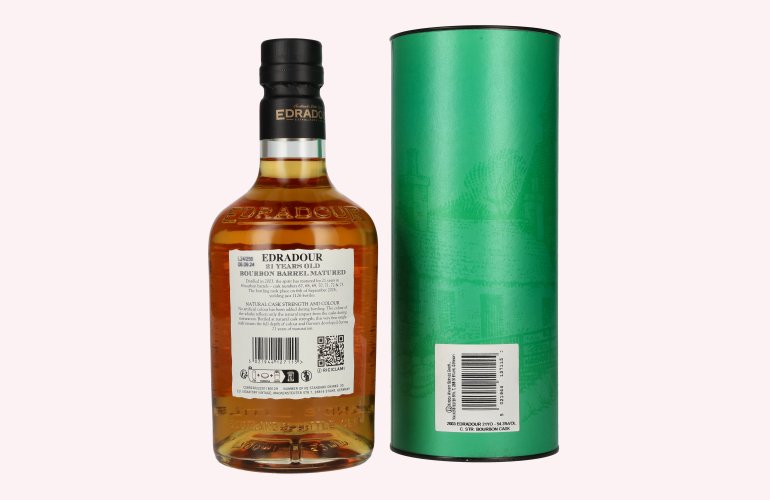 Edradour 21 Years Old Bourbon Barrel Matured Highland Single Malt Whisky 54,3% Vol. 0,7l in Geschenkbox