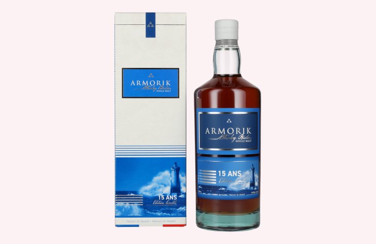 Armorik 15 Ans Whisky Breton Single Malt Edition Limitée 46% Vol. 0,7l in Geschenkbox