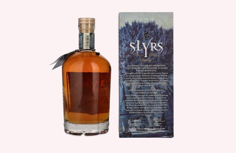 Slyrs Single Malt Whisky Oktoberfest Edition 45% Vol. 0,7l en boîte cadeau