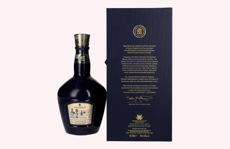Royal Salute 21 Years Old THE SIGNATURE BLEND 40% Vol. 0,7l in geschenkverpakking